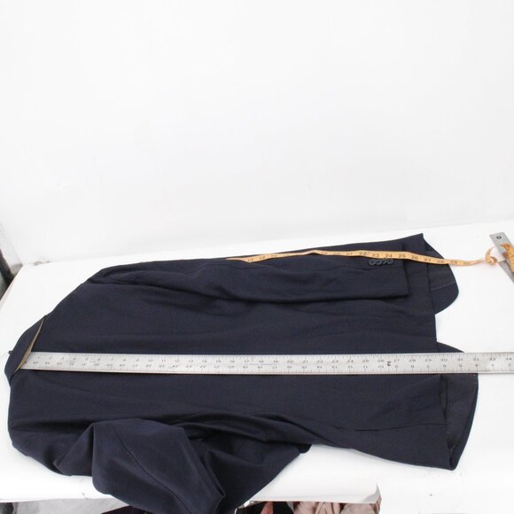 Banana Republic Reda Flexo Sport Coat Mens 42R Wool Blend Tailored Slim Fit navy - Picture 7 of 16